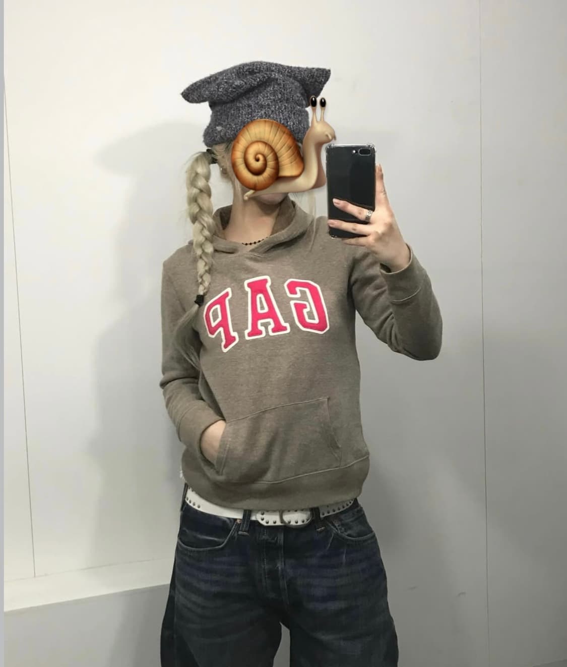 Gap 브라운베이지 후드티 s 상품이미지2