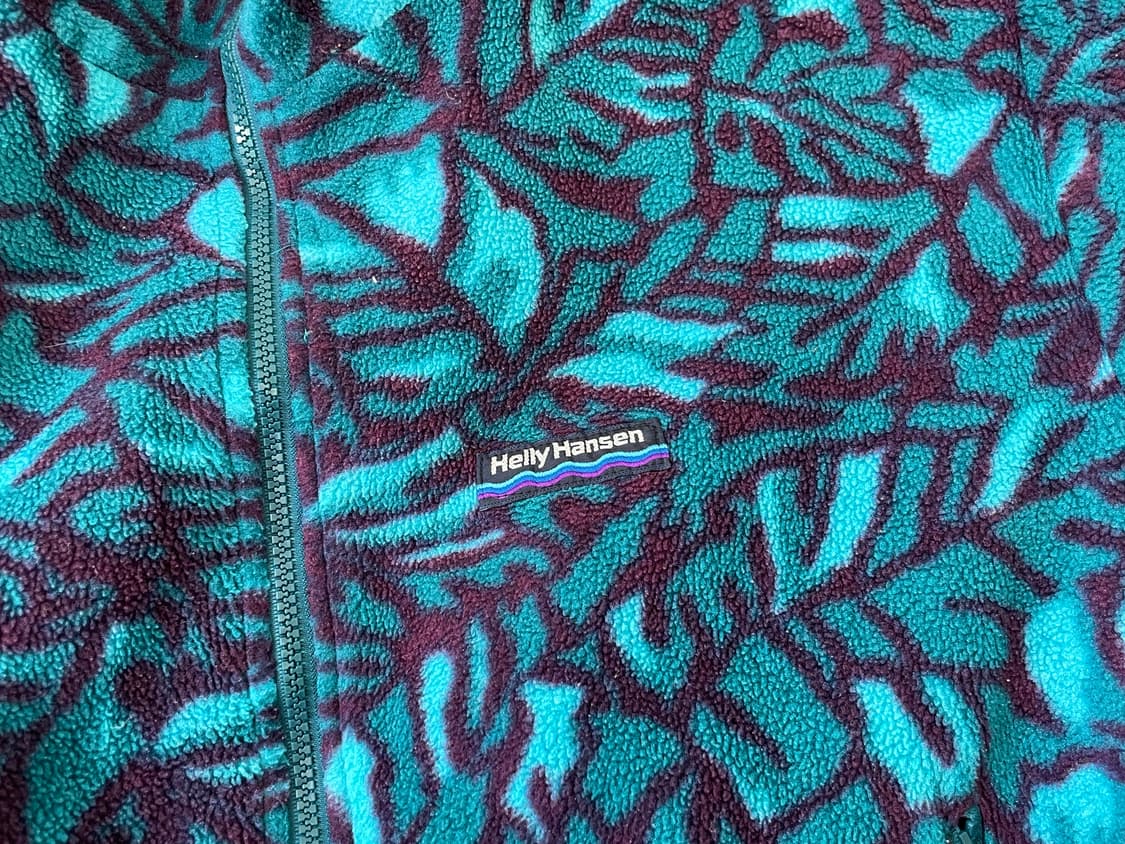 90s 헬리한센 트로피컬 패턴 리버시블 플리스 자켓 J04401 상품이미지4