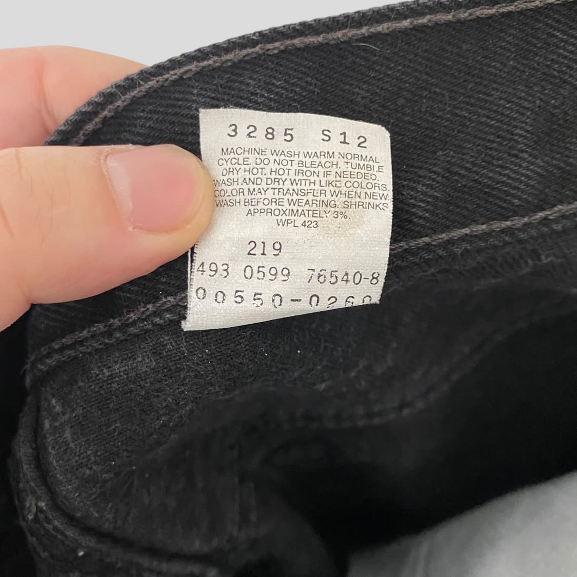 (32)90s 리바이스550 흑청 데님 청바지 상품이미지10