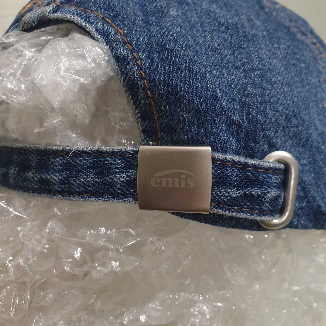 emis 이미스 신형 23FW 워시드 데님 볼캡 블루 민트 모자 상품이미지7