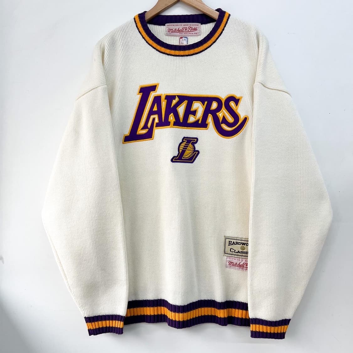 NBA LA 레이커스 엠브로이드 오버사이즈 니트 상품이미지3