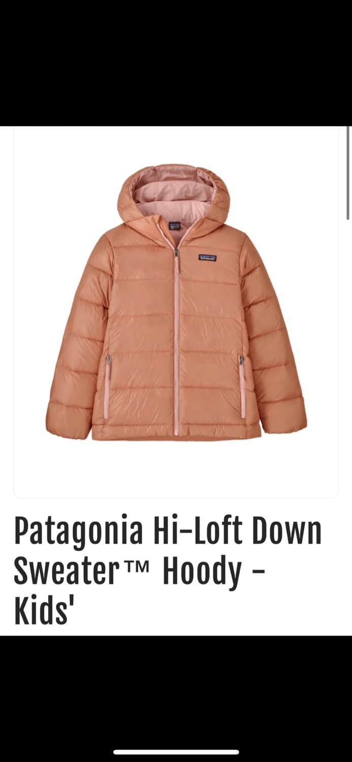 파타고니아 하이로프트 다운 키즈 XXL 상품이미지1
