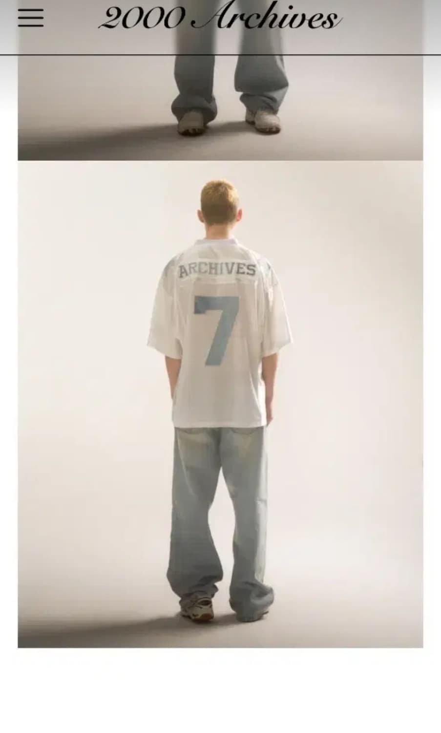 2000 Archives 데님 풋볼 티셔츠 7 아카이브 아카이브스 코어 상품이미지6
