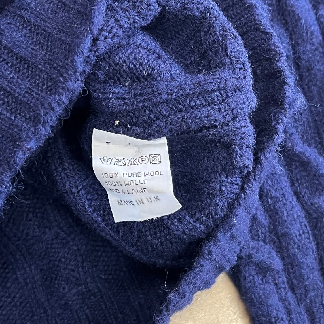 38 드레익스 여성용 퓨어울 네이비 니트 상품이미지5