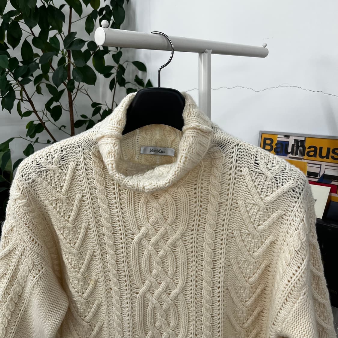 막스마라 캐시미어100% 케이블 터틀넥 S 상품이미지2