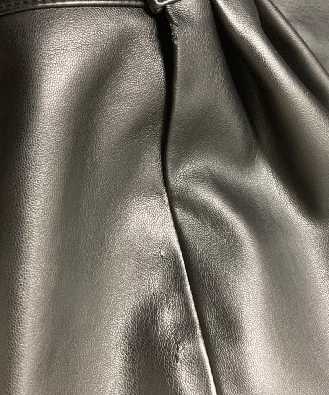 아모멘토 비건레더 크롭  블루종 상품이미지6