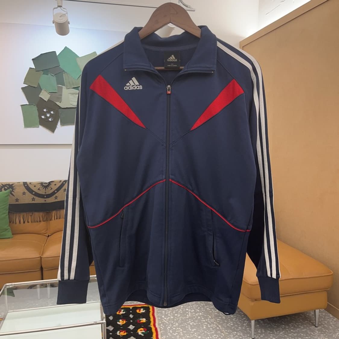 아디다스 올드스쿨 레트로 빈티지 배색 져지 집업 95 C08243 상품이미지3