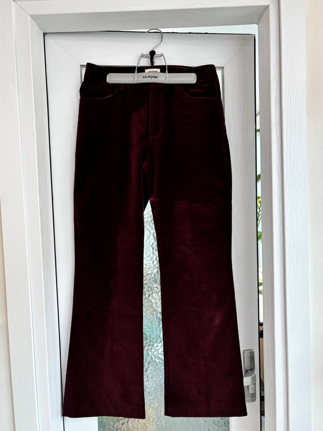쟈딕앤볼테르 벨벳 와인 부츠컷 팬츠 38 상품이미지1