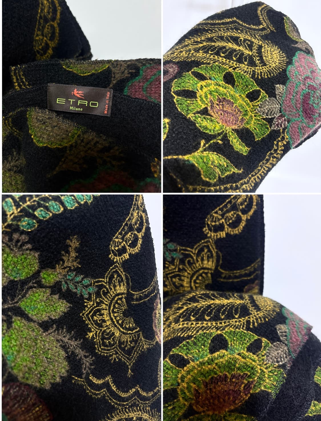 ETRO 에트로 기모 울100% 양면 스카프 상품이미지3