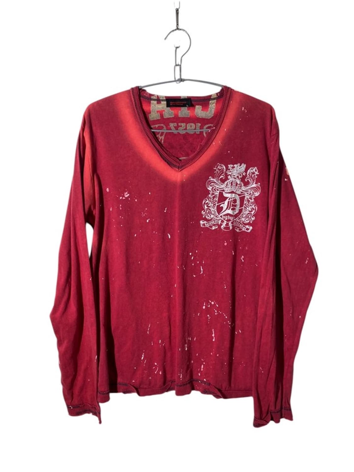 dangerous warning 페인티드 티셔츠 상품이미지1