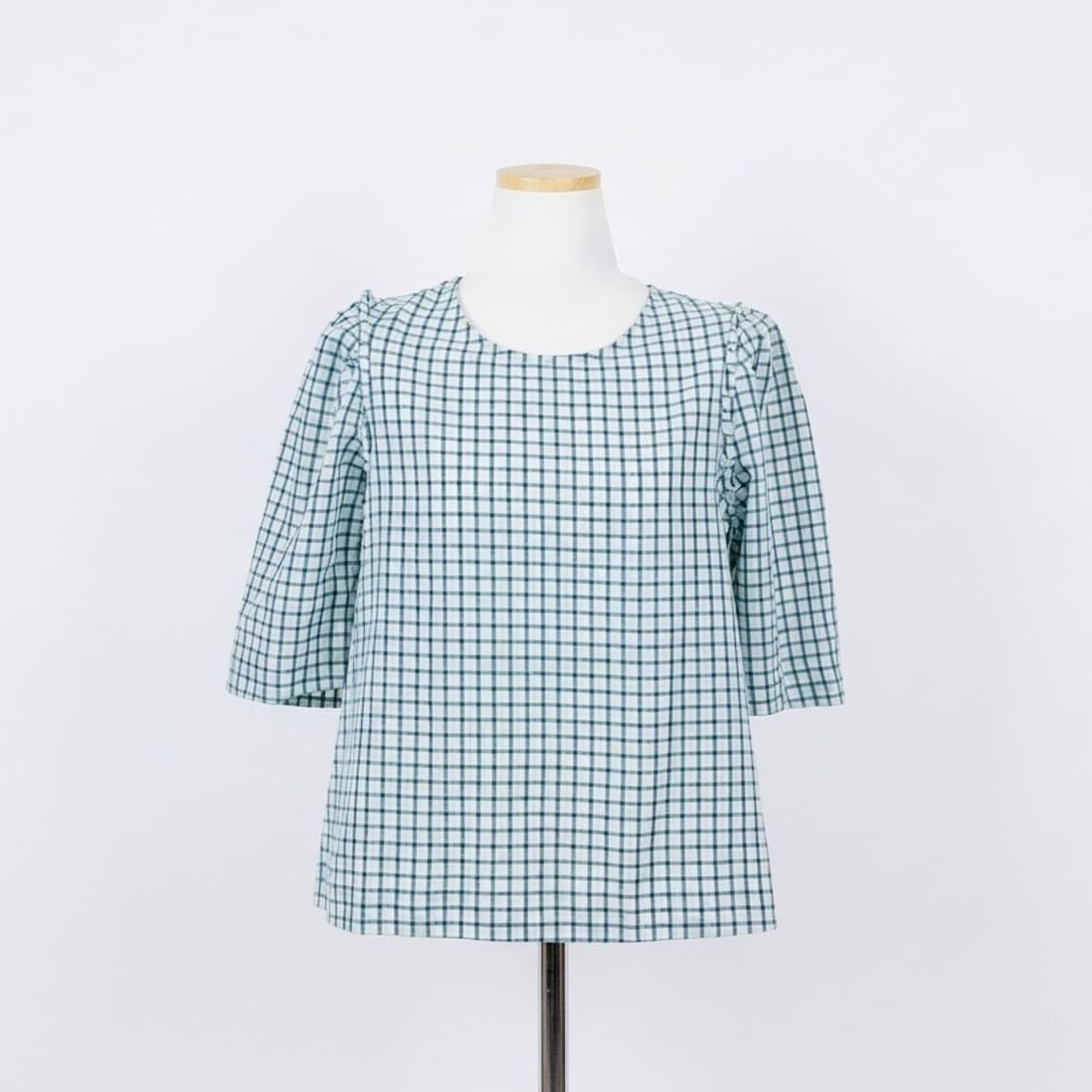 쥬시쥬디 체크 블라우스 상품이미지1