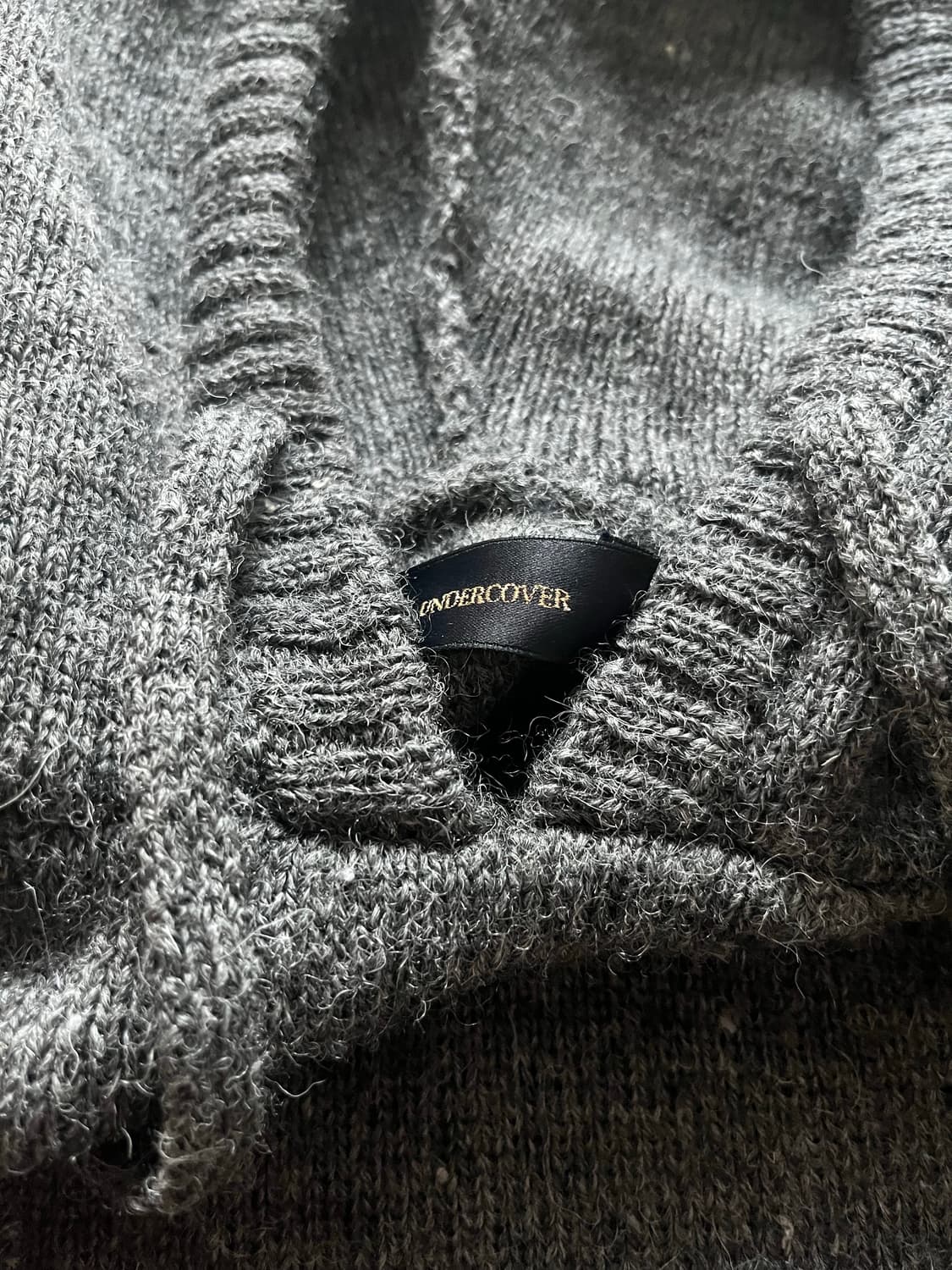 언더커버 니트 후드티 상품이미지4