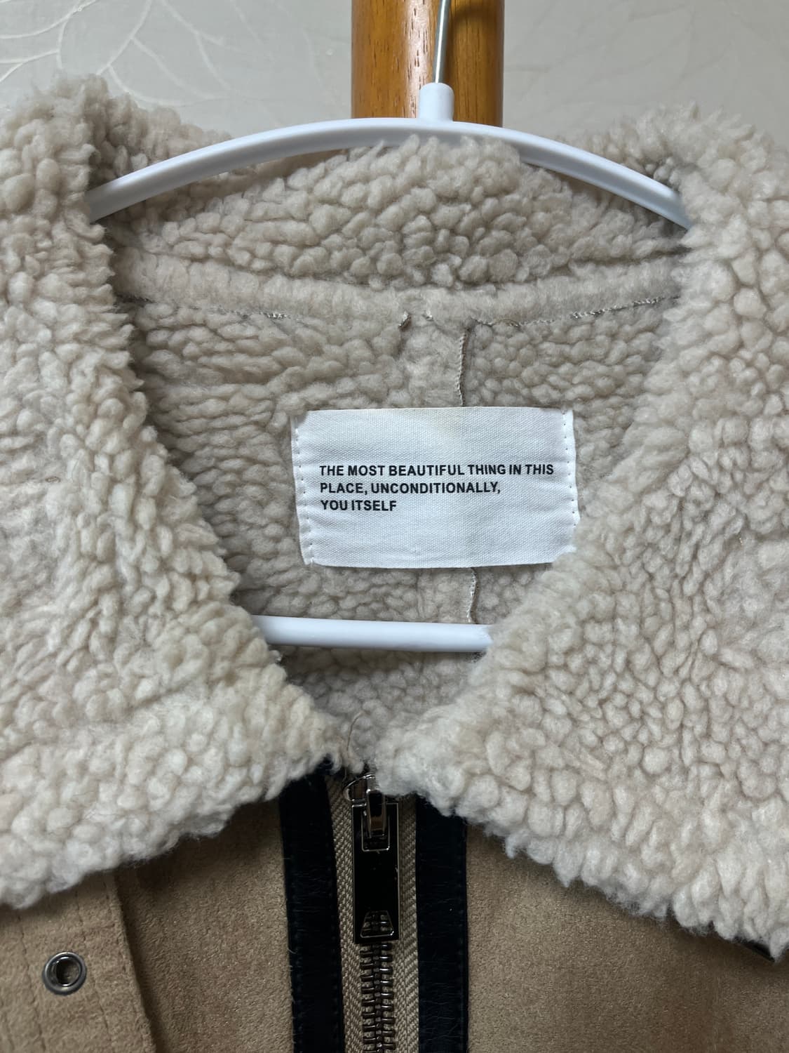 플레이스 스튜디오 스웨이드 오버핏 양털 무톤 무스탕 상품이미지4