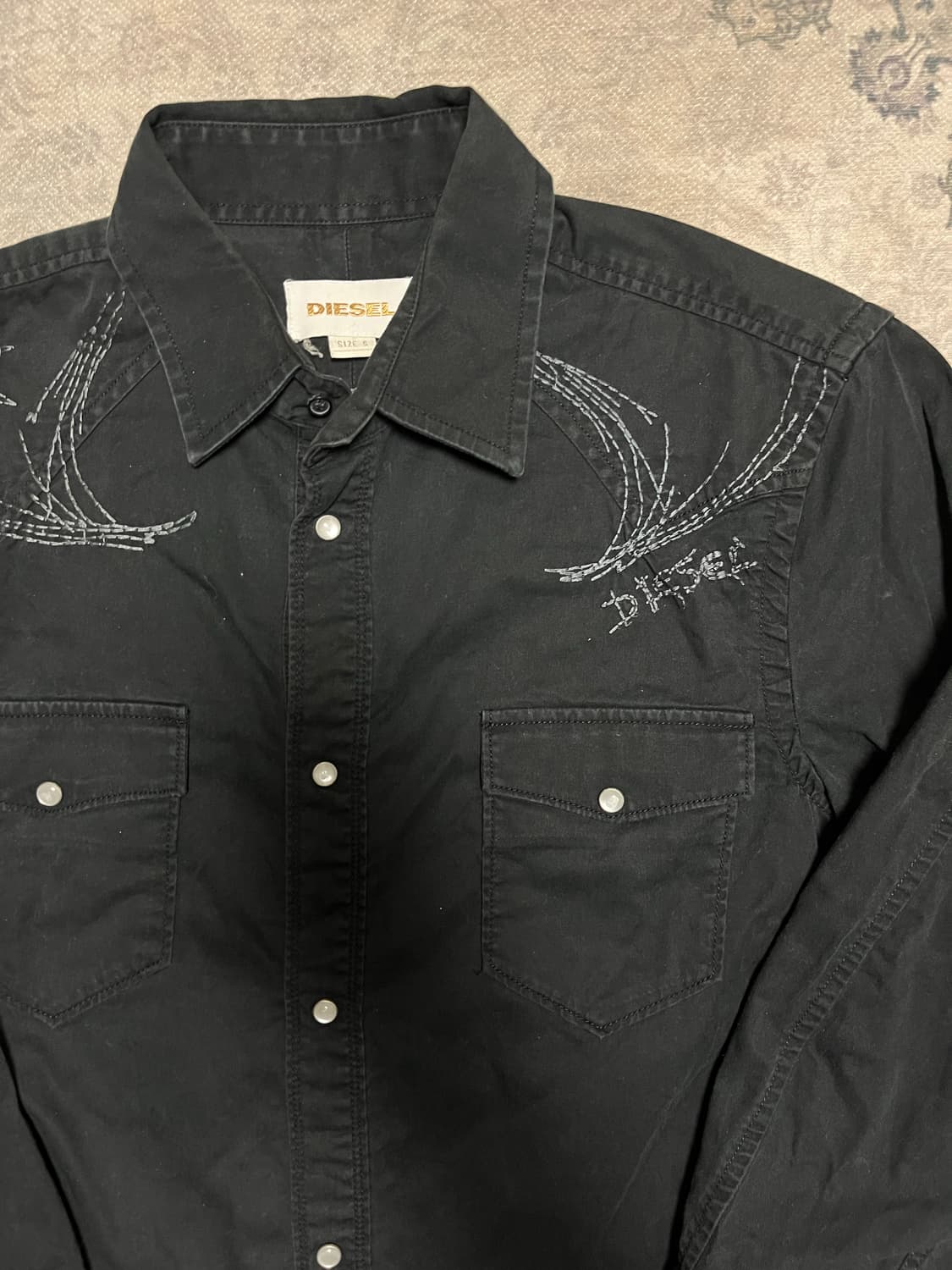 Diesel skull shirt 상품이미지3