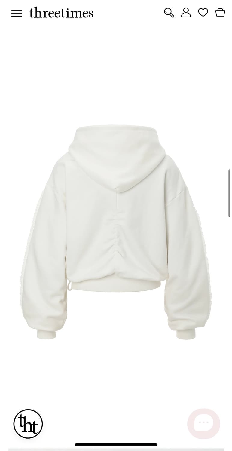 쓰리타임즈 후드집업 threetimes whisper hoodie M 상품이미지2