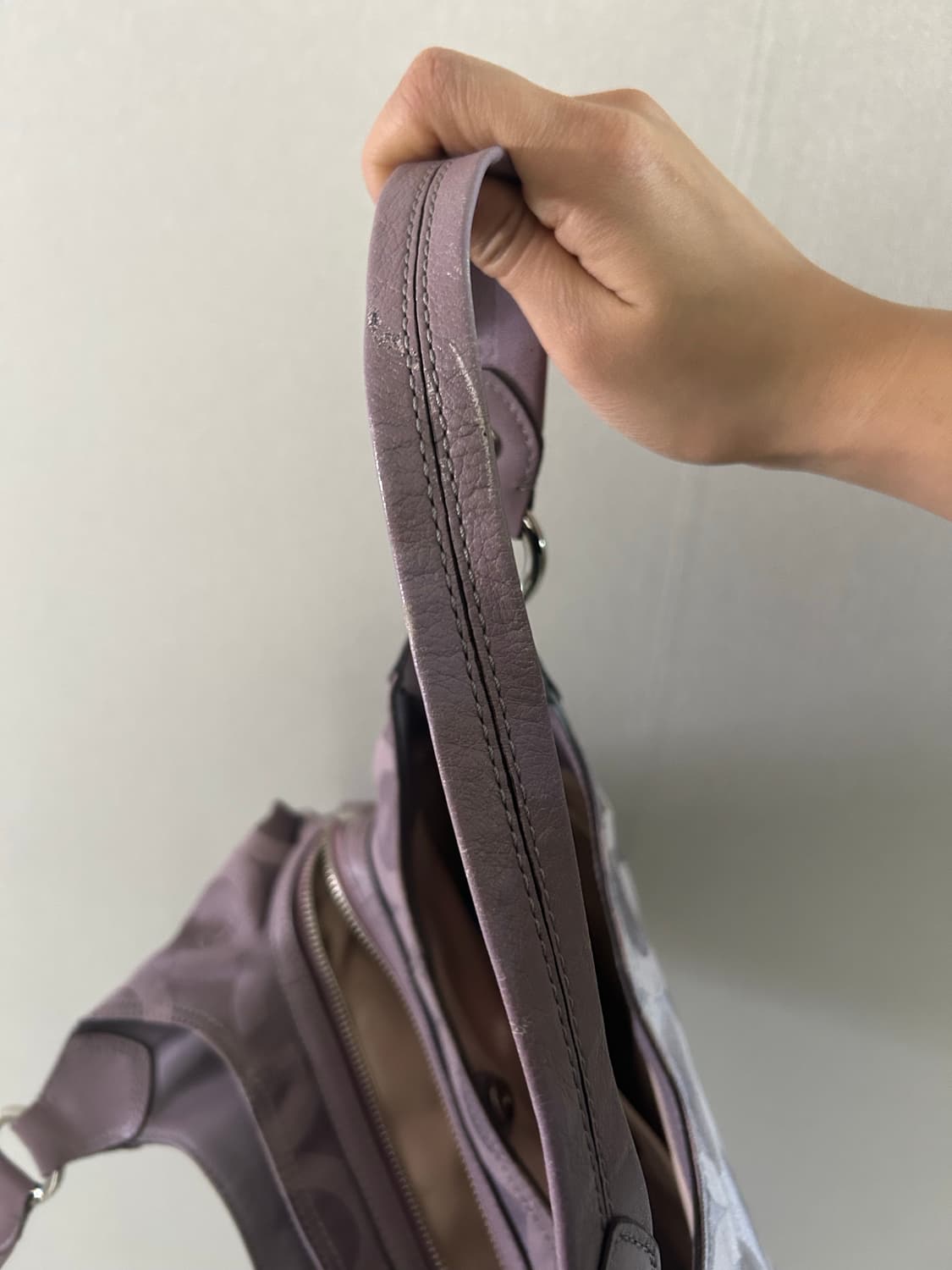 희귀)빈티지 코치백 바이올렛 보라 토트백 상품이미지7