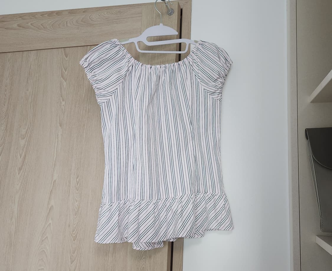 버버리 블루라벨 연핑크 긱시크 오프숄더 상품이미지3