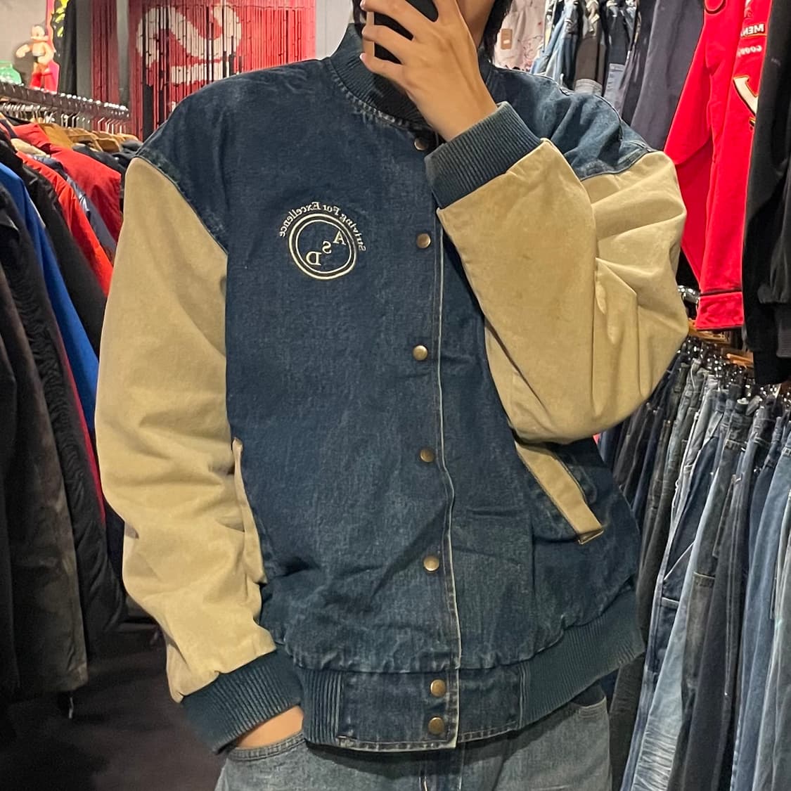 [IM] VTG 빈티지 데님 바시티 자켓 상품이미지4