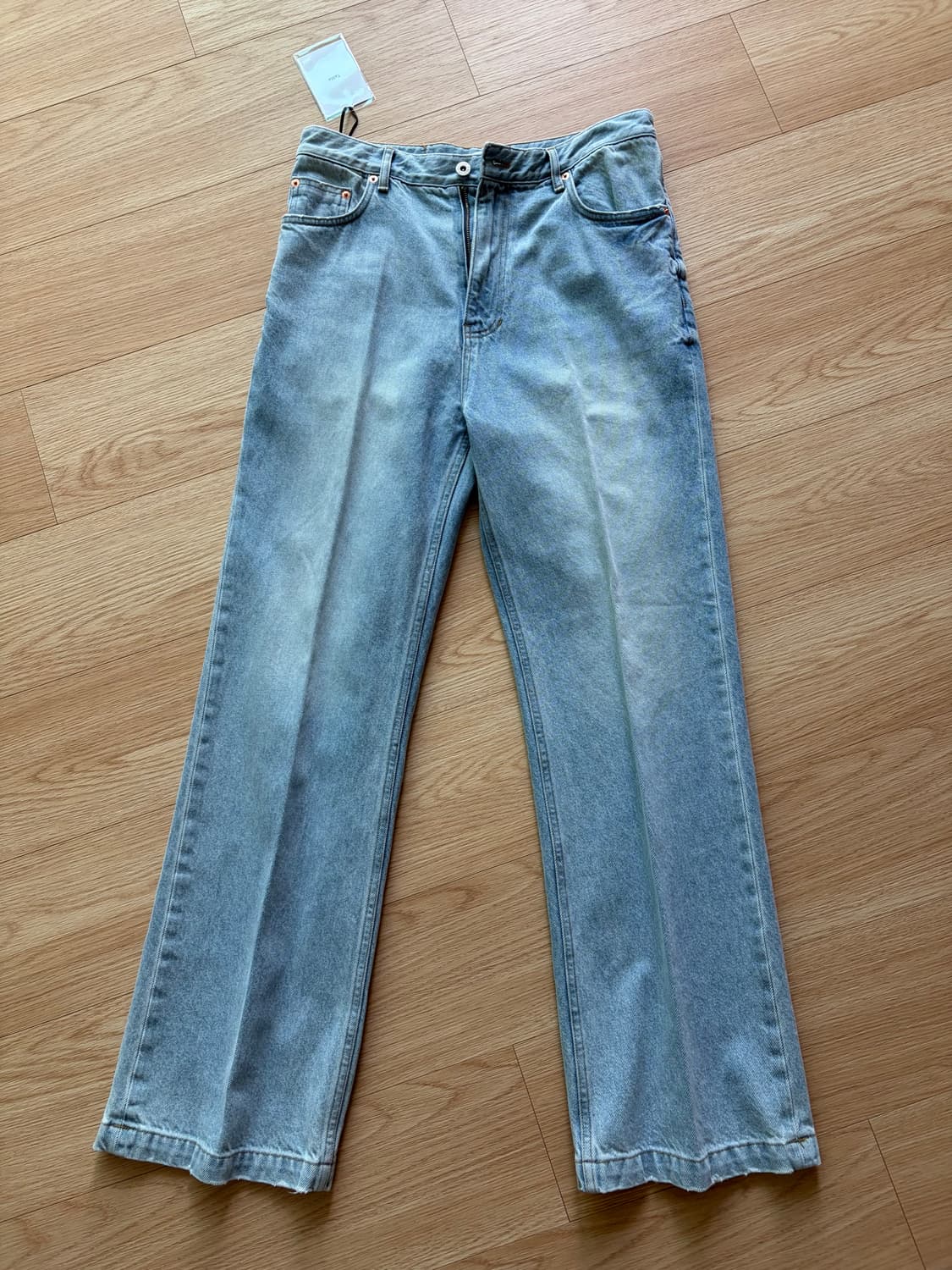 CALI WASH DENIM TROUSERS LIGHT BLUE 상품이미지4
