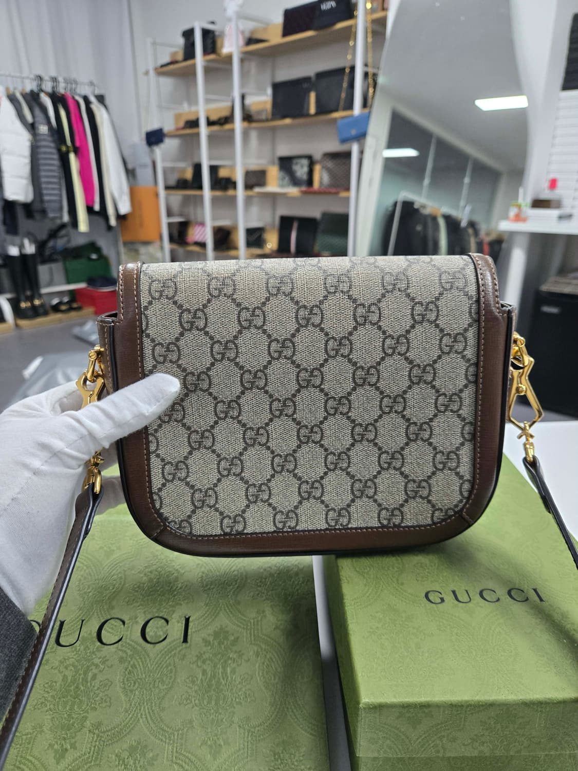 [A급컨디션] 구찌 홀스빗 수프림 숄더백 미니 상품이미지2