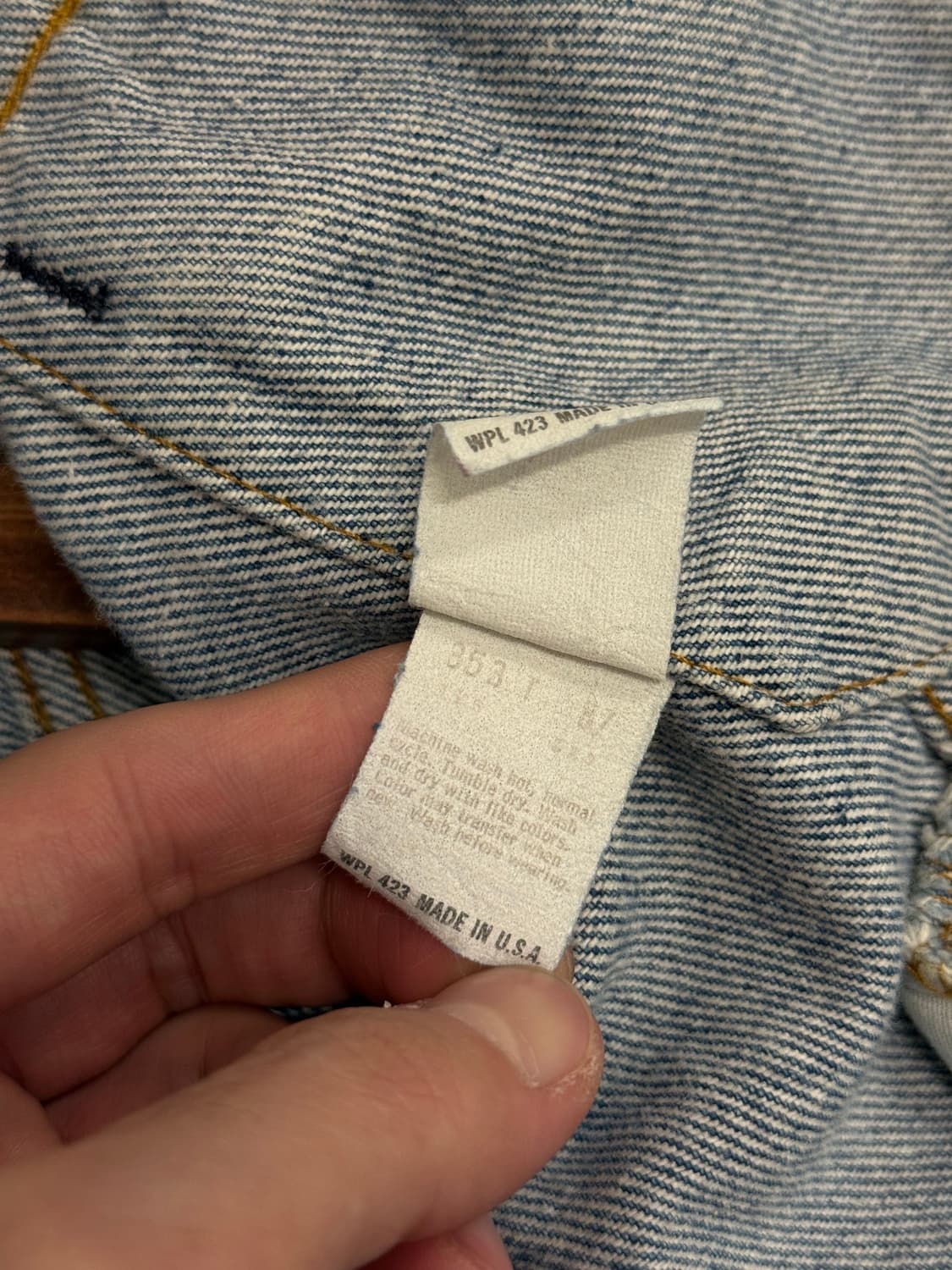 66) 80s USA Levi’s 70506 Denim Trucker J 상품이미지8