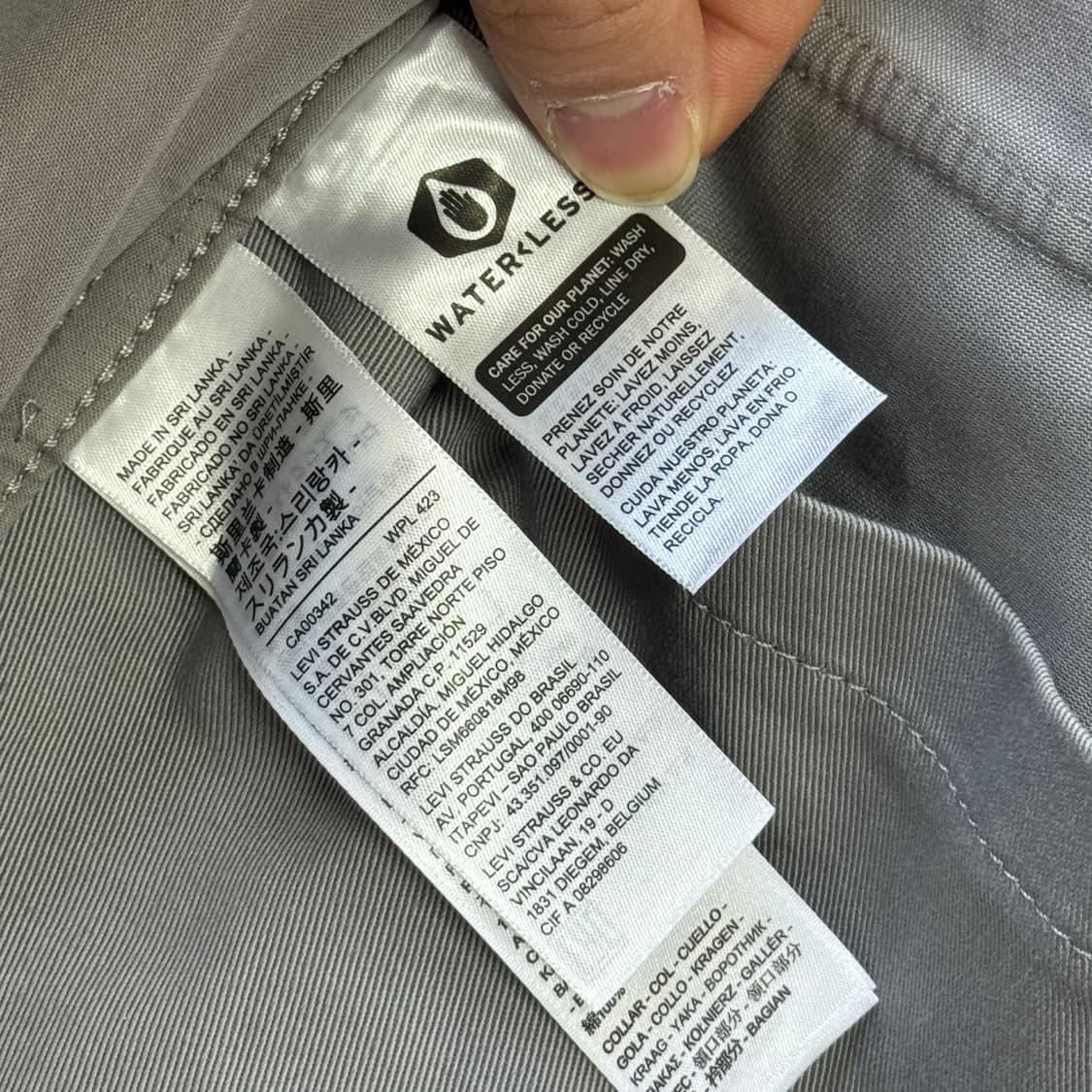 리바이스 배색 그레이 워크자켓 L 상품이미지8