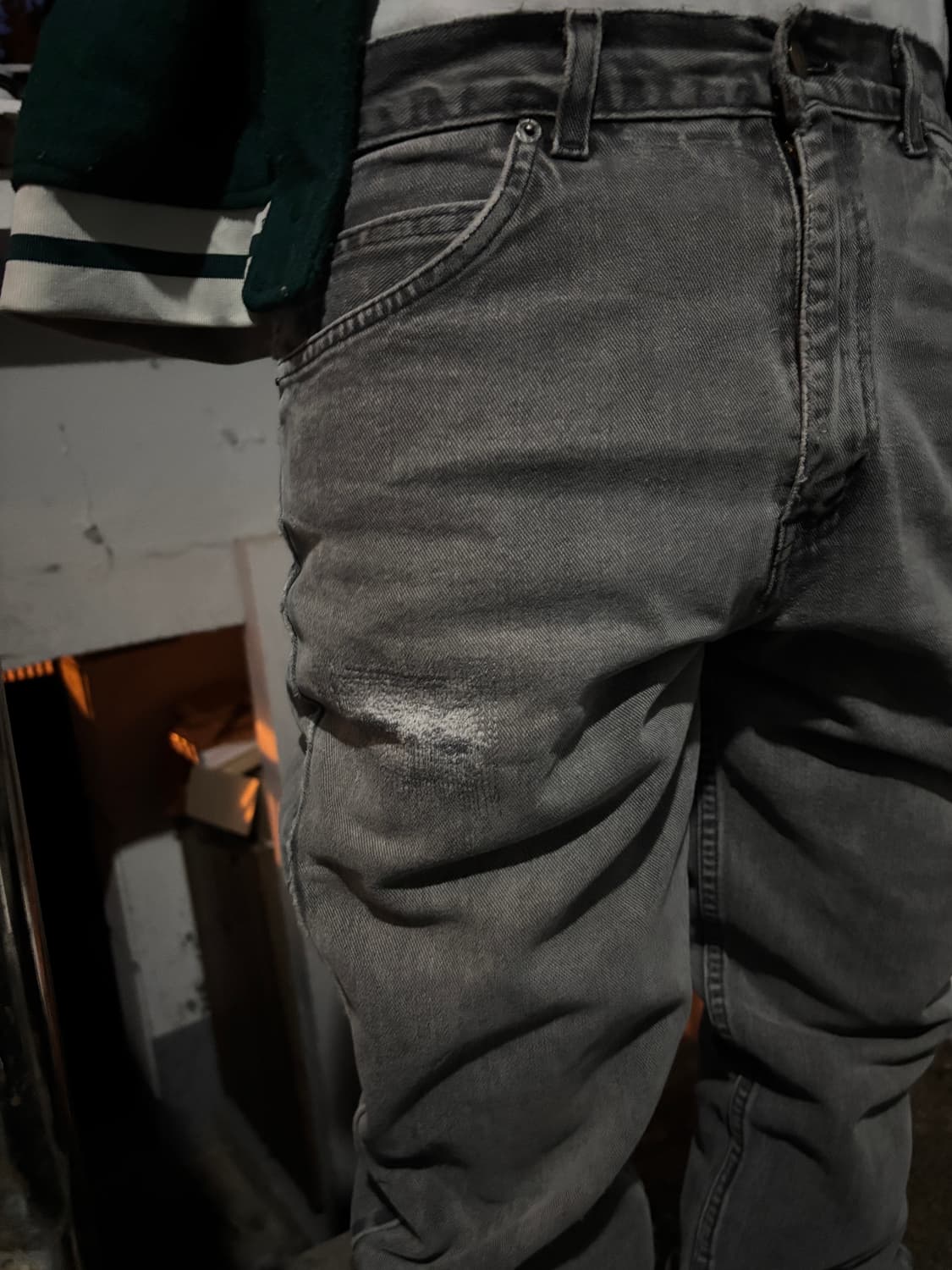 90s 리바이스 505 오렌지탭 흑청데님팬츠 상품이미지4