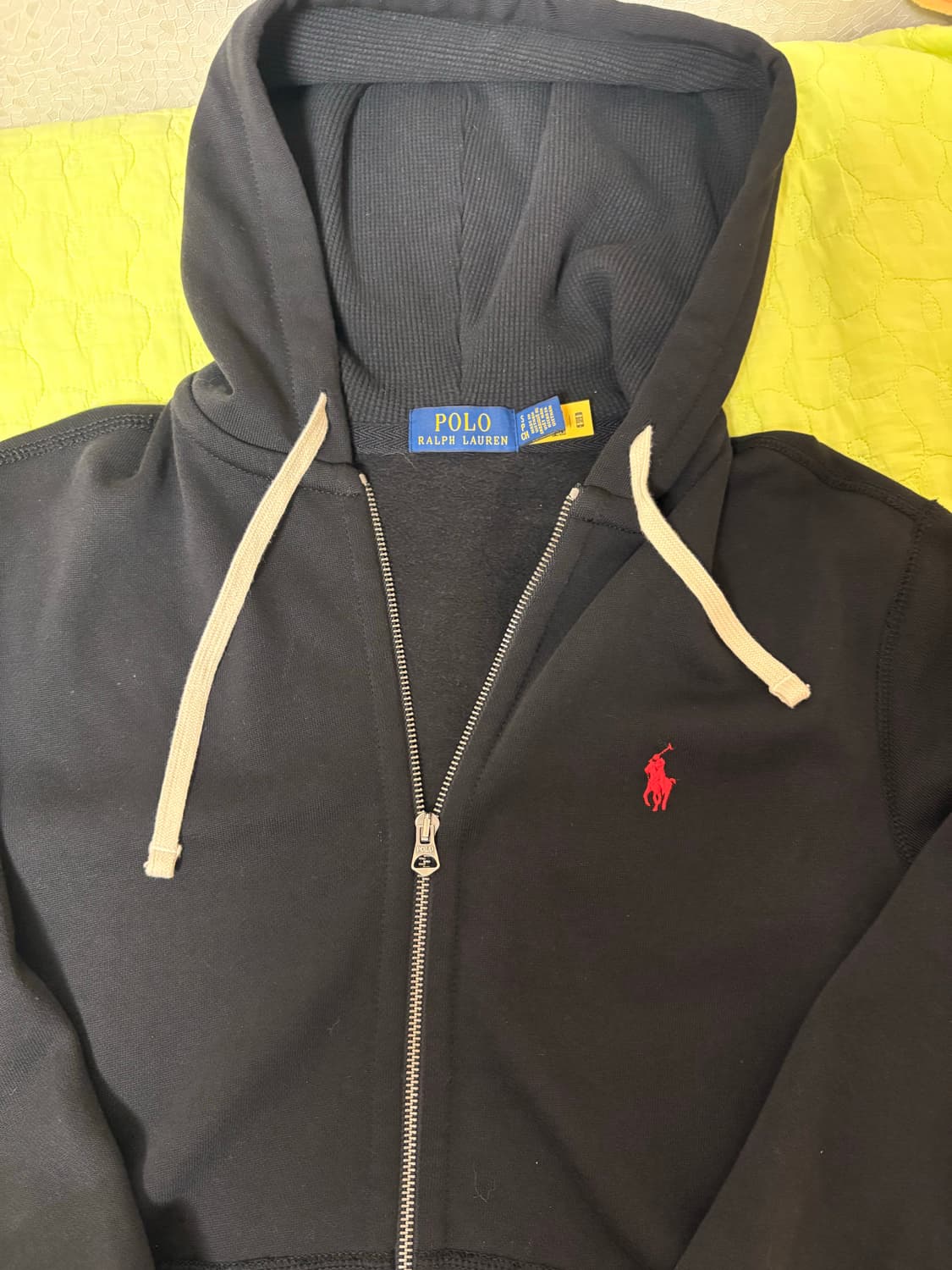 폴로 랄프로렌 블랙 후드집업 S 상품이미지1