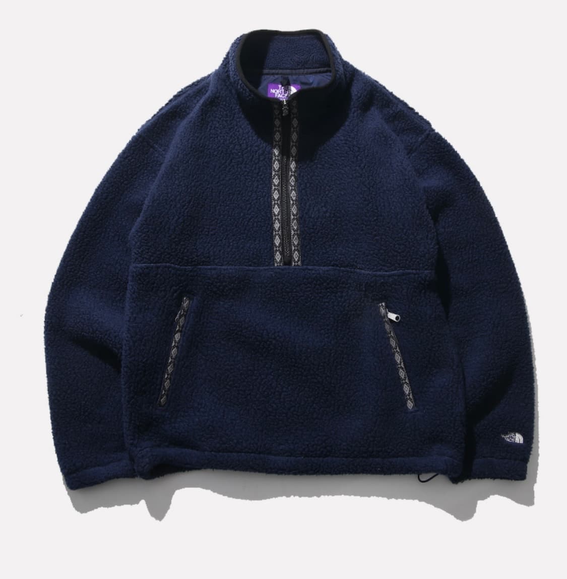 Navy half fleece 상품이미지1