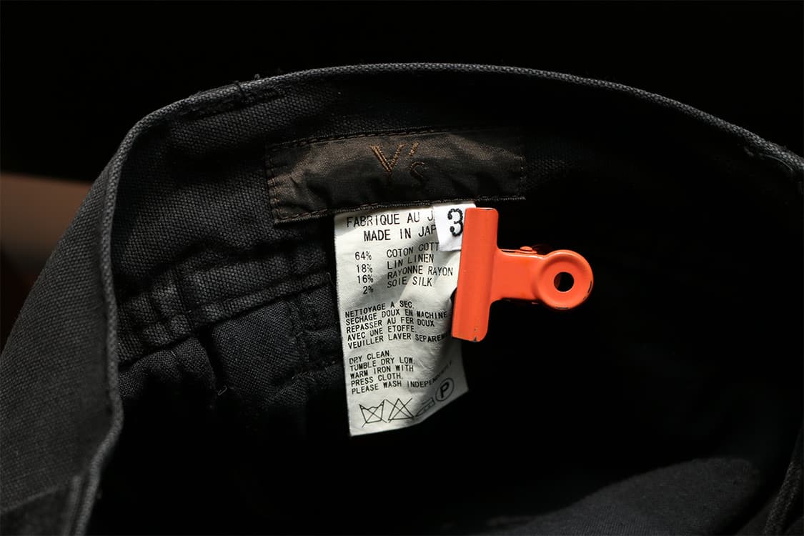 Y's 블랙 코튼 트라우저  상품이미지6