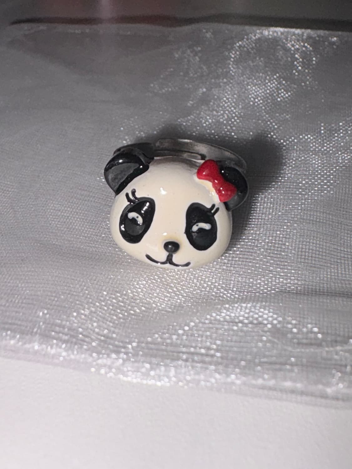 히메갸루 모리걸잡화 일본빈티지 블랙판다반지 상품이미지2