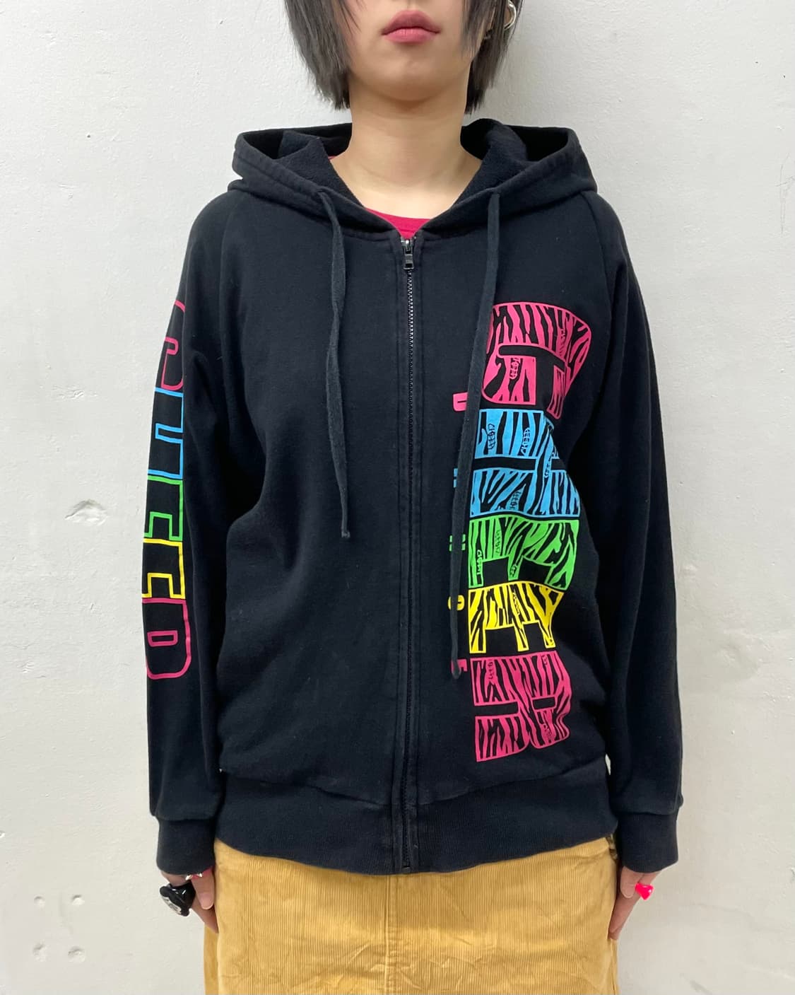 CHEER Lettering leopard heart hooded  상품이미지2