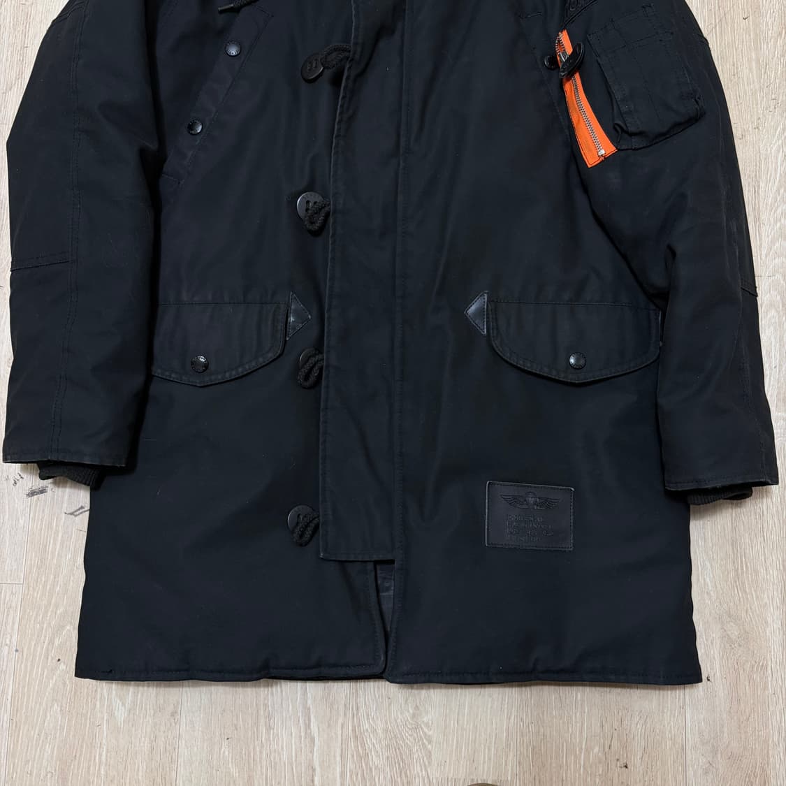 쇼트 USA 밀리터리 후드 N3B 야상 패딩 점퍼 S/90 상품이미지4