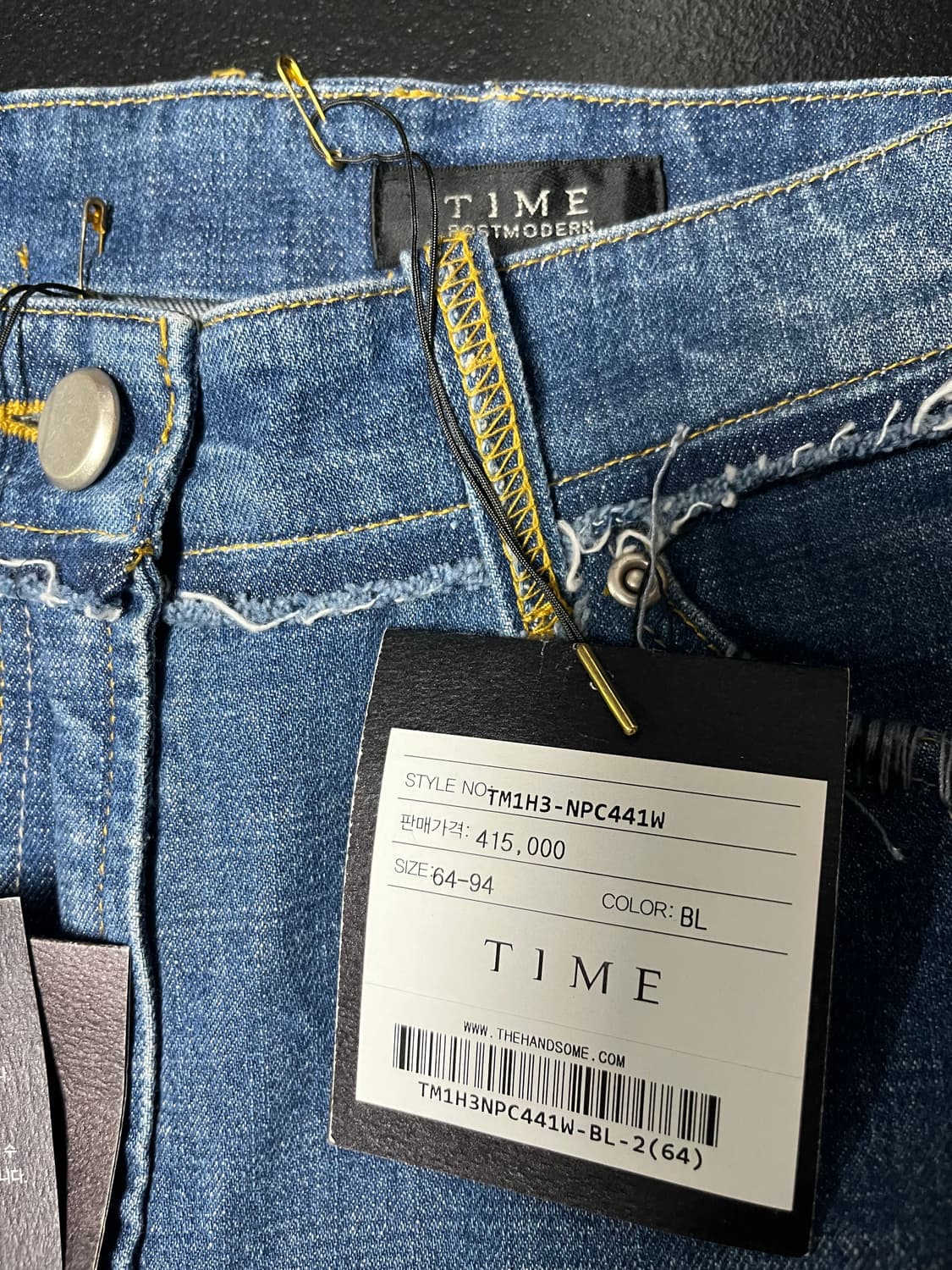 (새상품) 타임 컷오프 부츠컷 청바지 26 상품이미지2