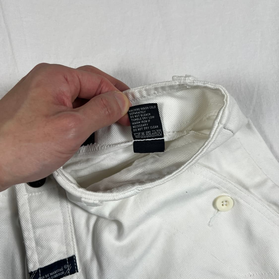 90‘s 마리떼프랑소와저버 스트랩 화이트 팬츠 바지 상품이미지9