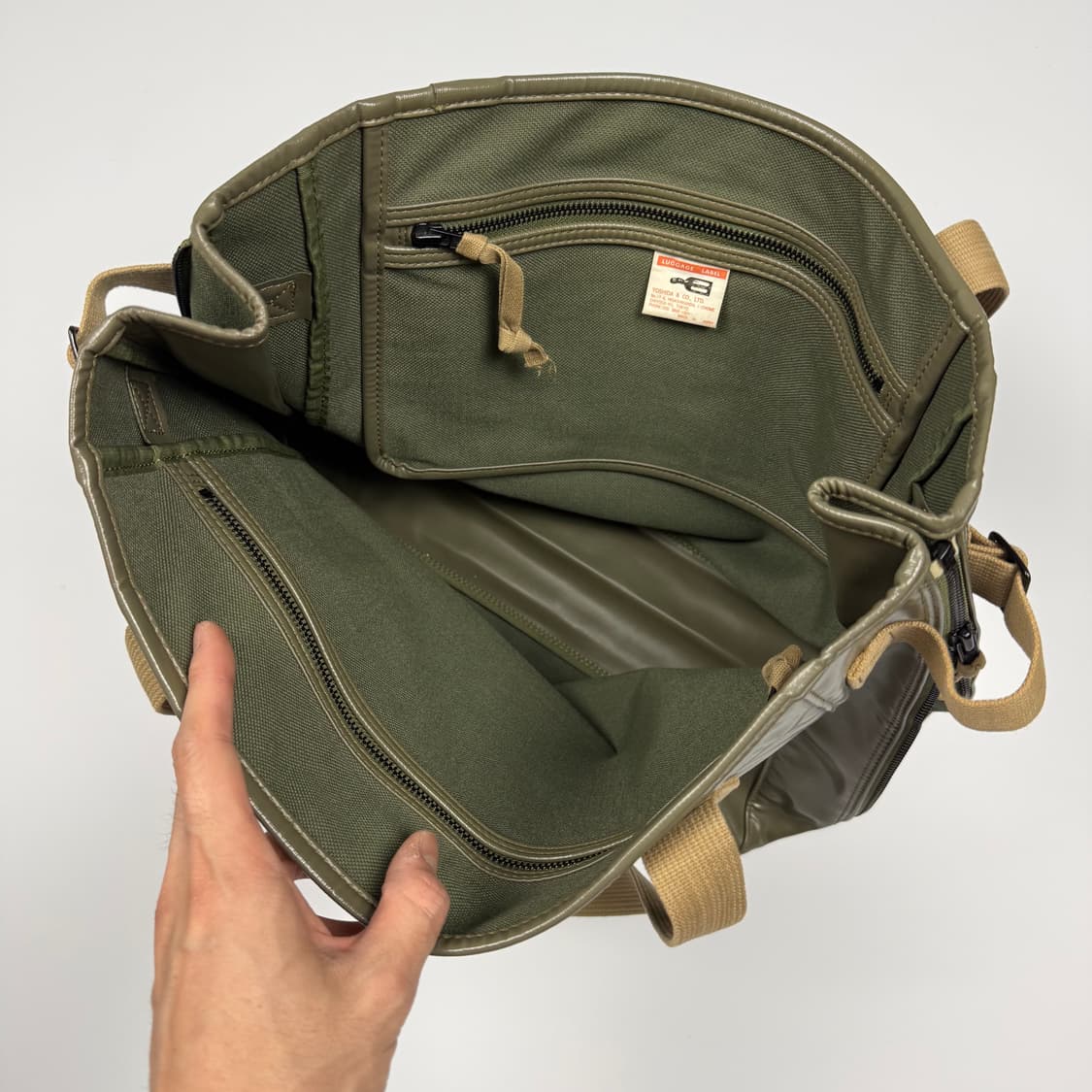 요시다포터 러기지라벨 라이너 토트백 올리브 상품이미지8