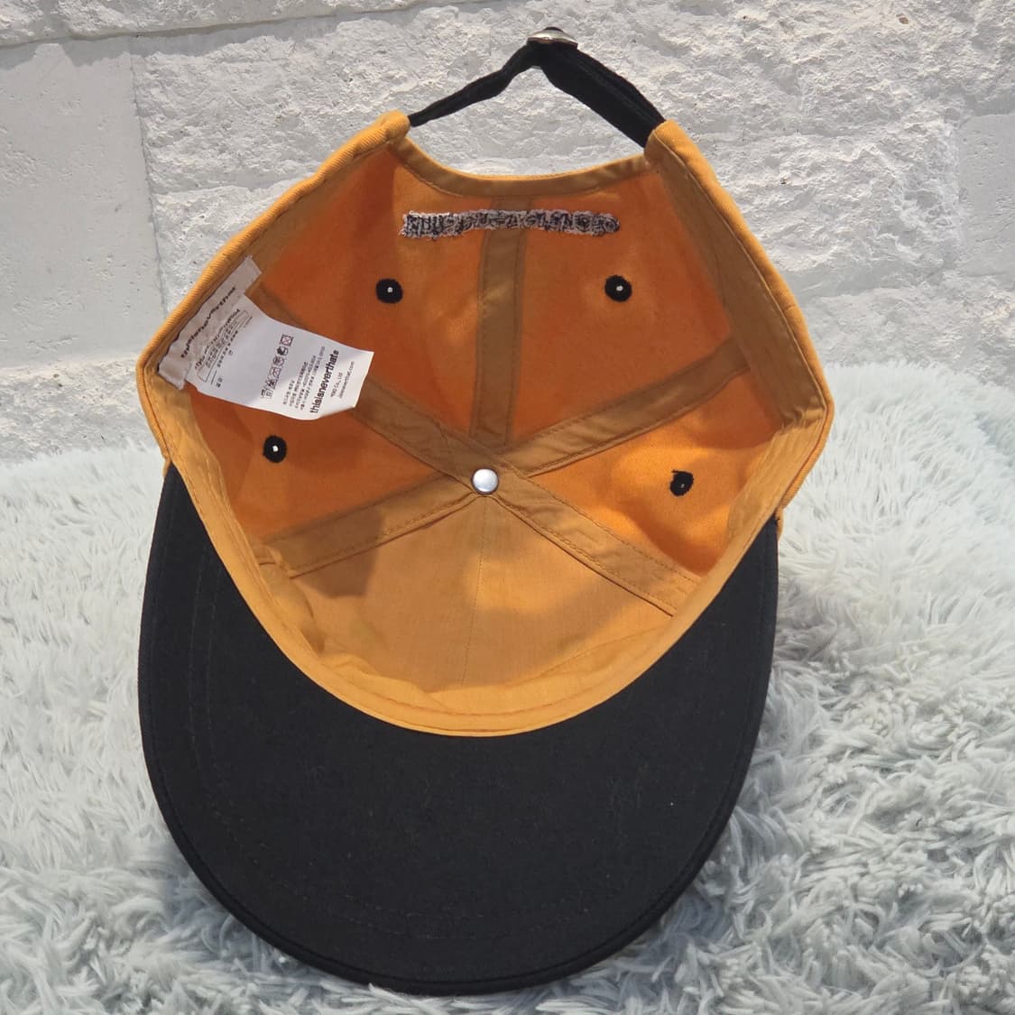 L8-9:디스이즈네버댓 TNT 로고 투톤 볼캡 머스타드블랙(56-59) 상품이미지6