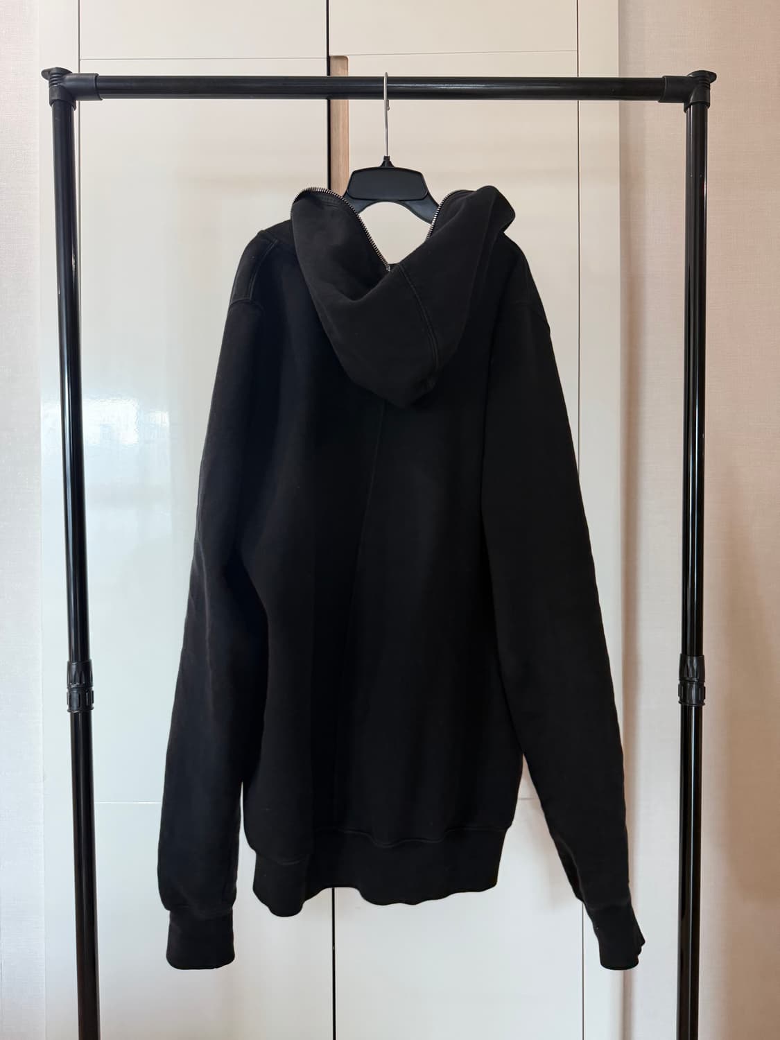 24fw 릭 오웬스 다크쉐도우 드로스트링 코튼 김프 후드 집업 상품이미지2