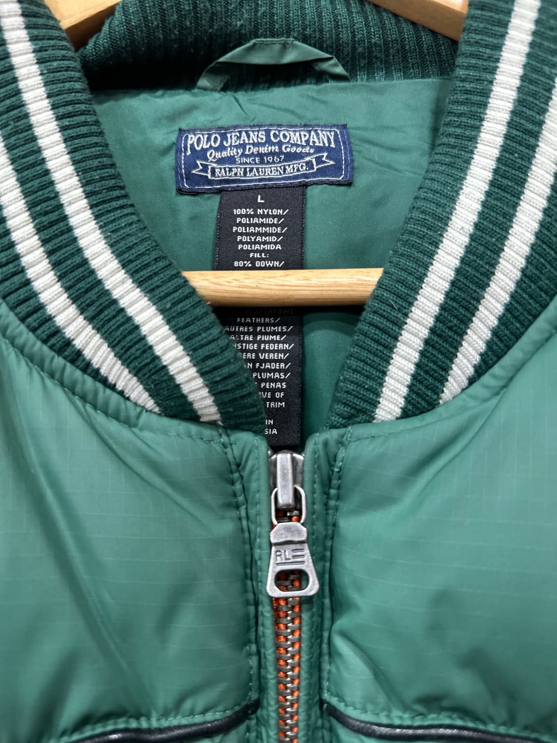 00's POLO JEANS Company 웨스턴 다운 패딩 L 상품이미지5