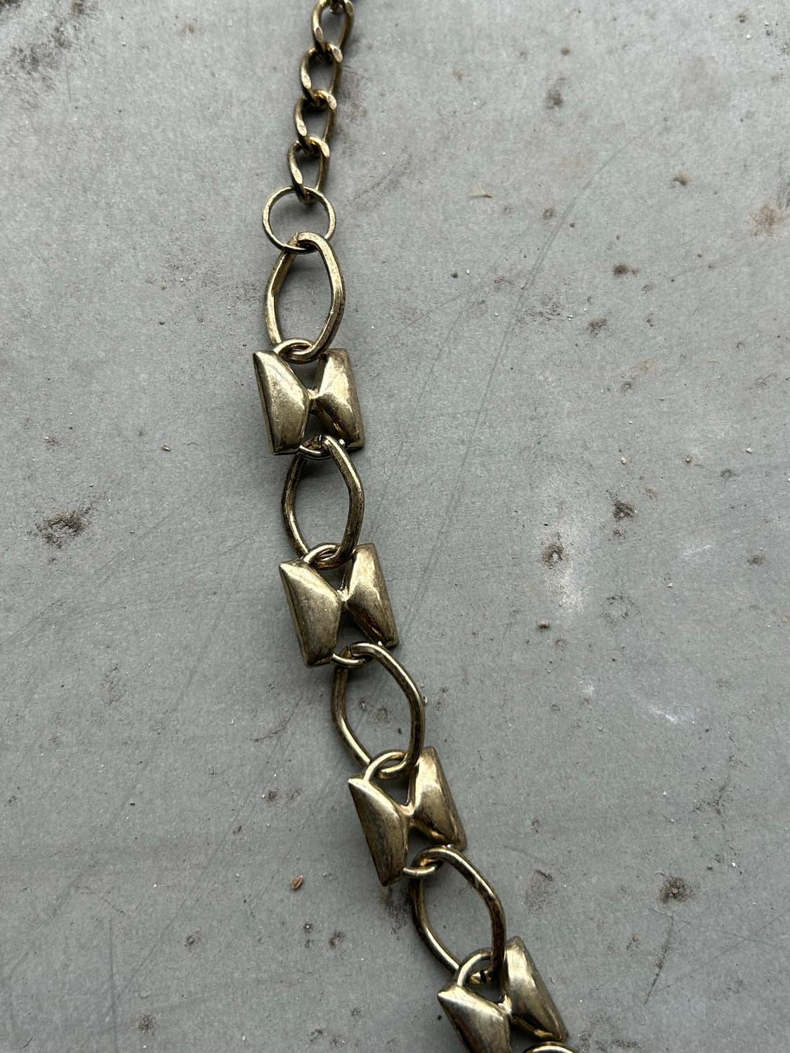 빈티지 골드 스퀘어체인 목걸이 상품이미지2