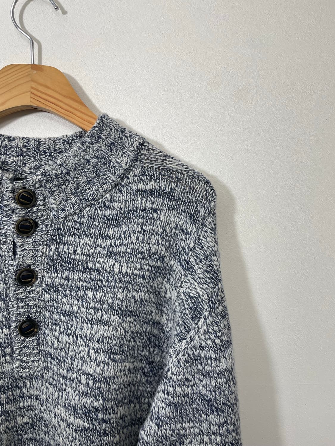 랑방컬렉션 헨리넥 울 니트 L - K40 상품이미지3