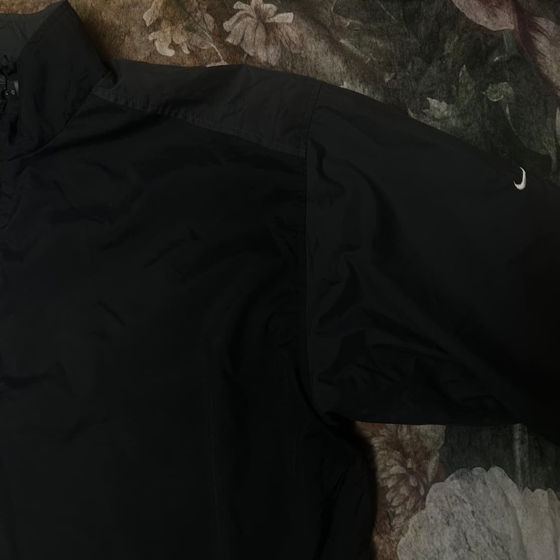 나이키 빈티지 올드스쿨 스우시 핸드로고 블랙반집업 XL 상품이미지2