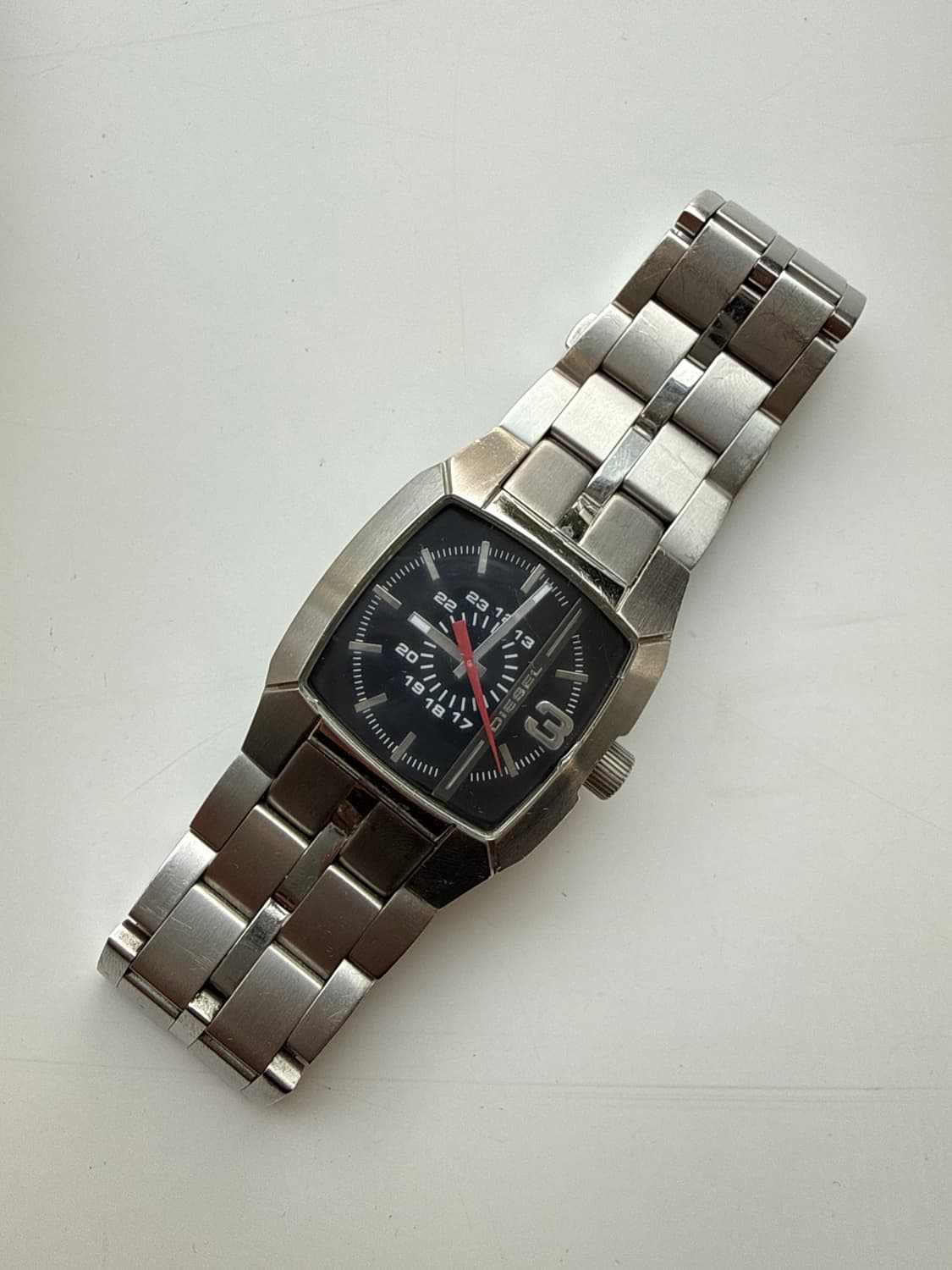 빈티지 디젤 DIESEL DZ-1127 쿼츠 스테인리스 스틸 메탈 시계 상품이미지1