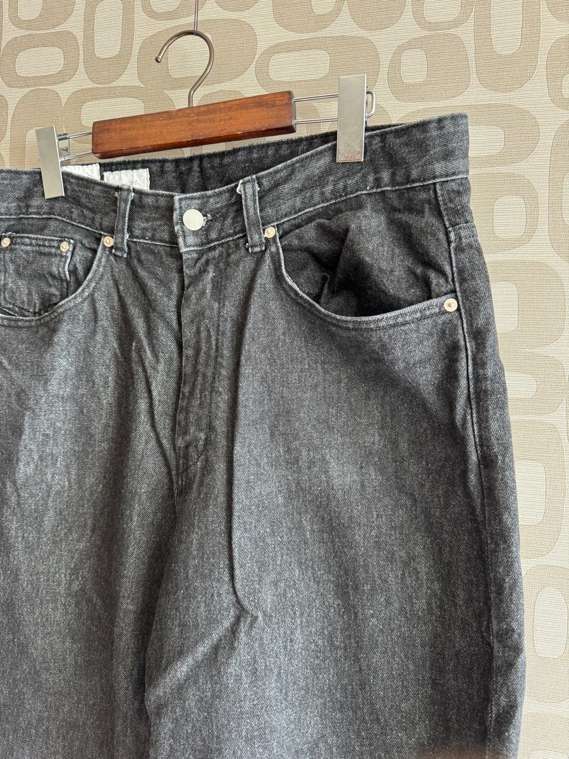 Youth 유스 Wide Denim 와이드 데님 흑청 팬츠 바지 L 상품이미지2