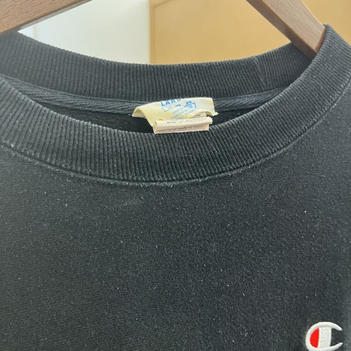 챔피온 리버스위브 자수패치 모던 약기모 맨투맨 L C09912 상품이미지8