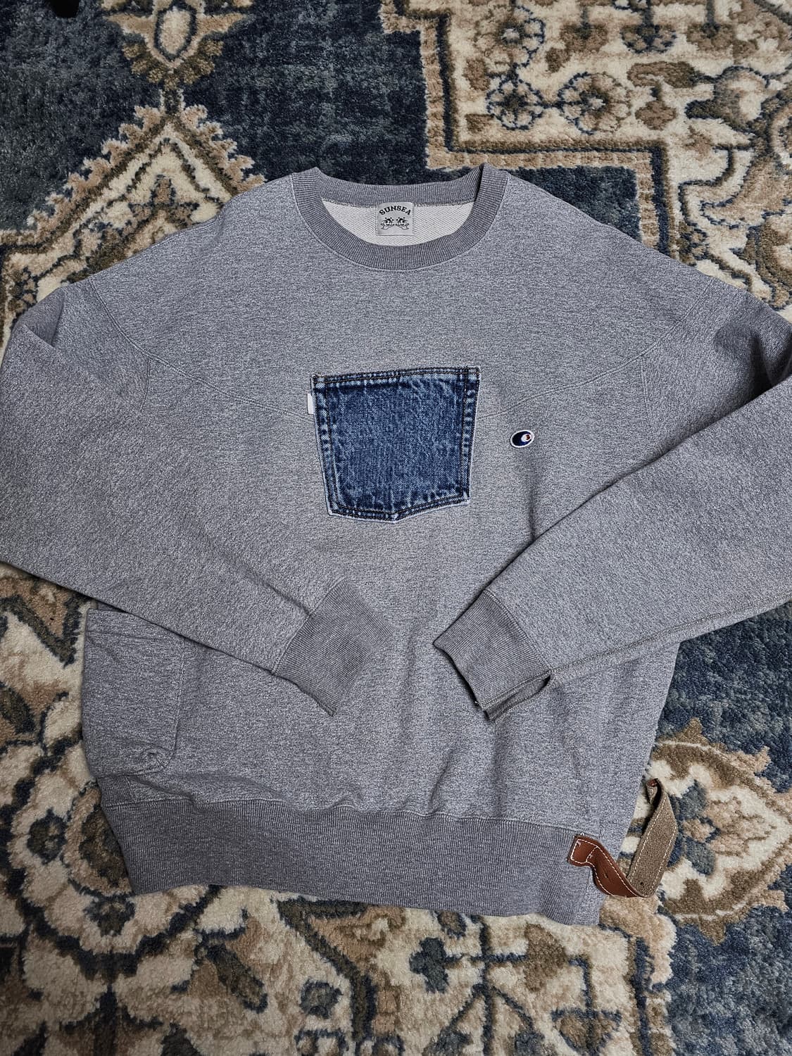 SUNSEA Pocket Sweatshirt / Indigo Denim 상품이미지2