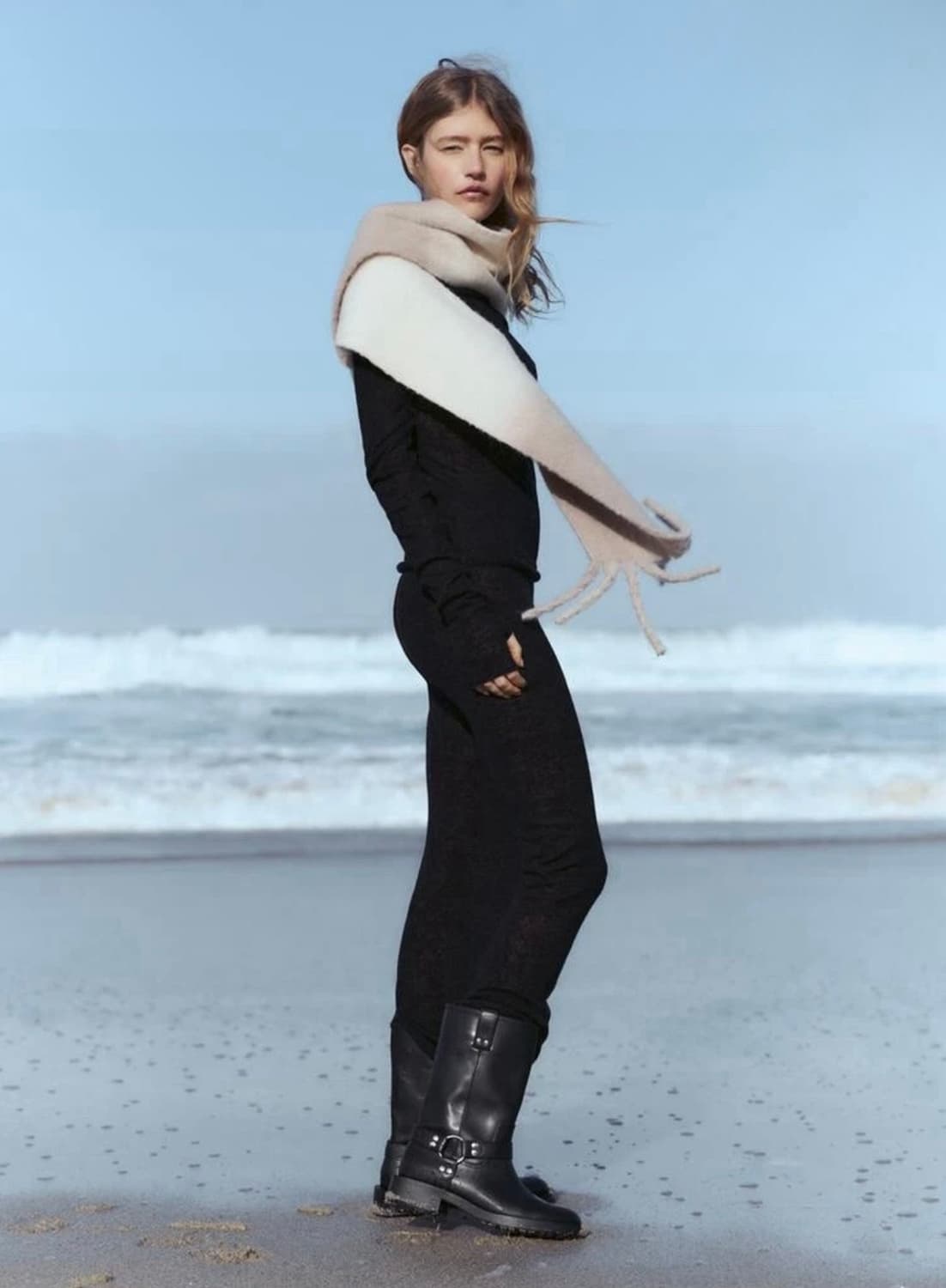 자라 플랫바이커 앵클 부츠 상품이미지2