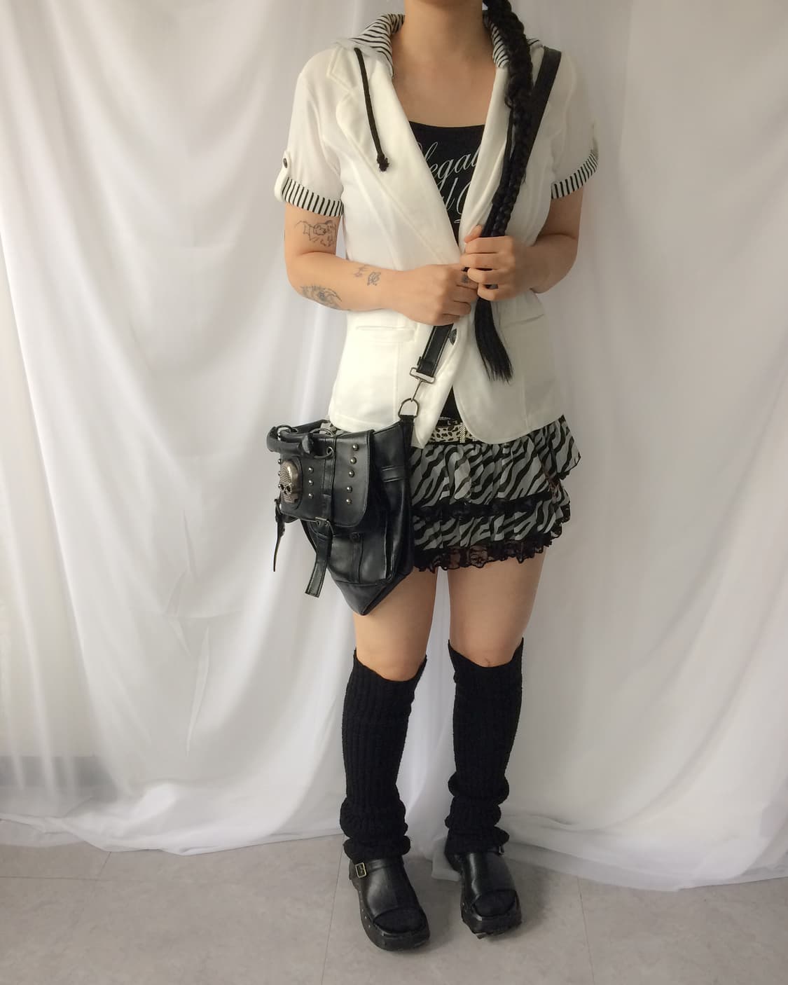 skull stud point cross bag 상품이미지7