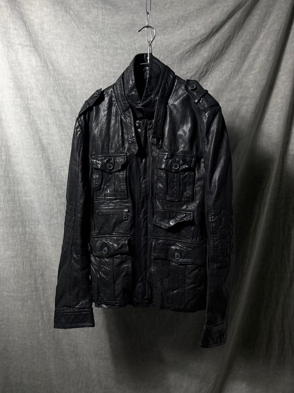 Lamb Leather Multi-Pocket Jacket  상품이미지3