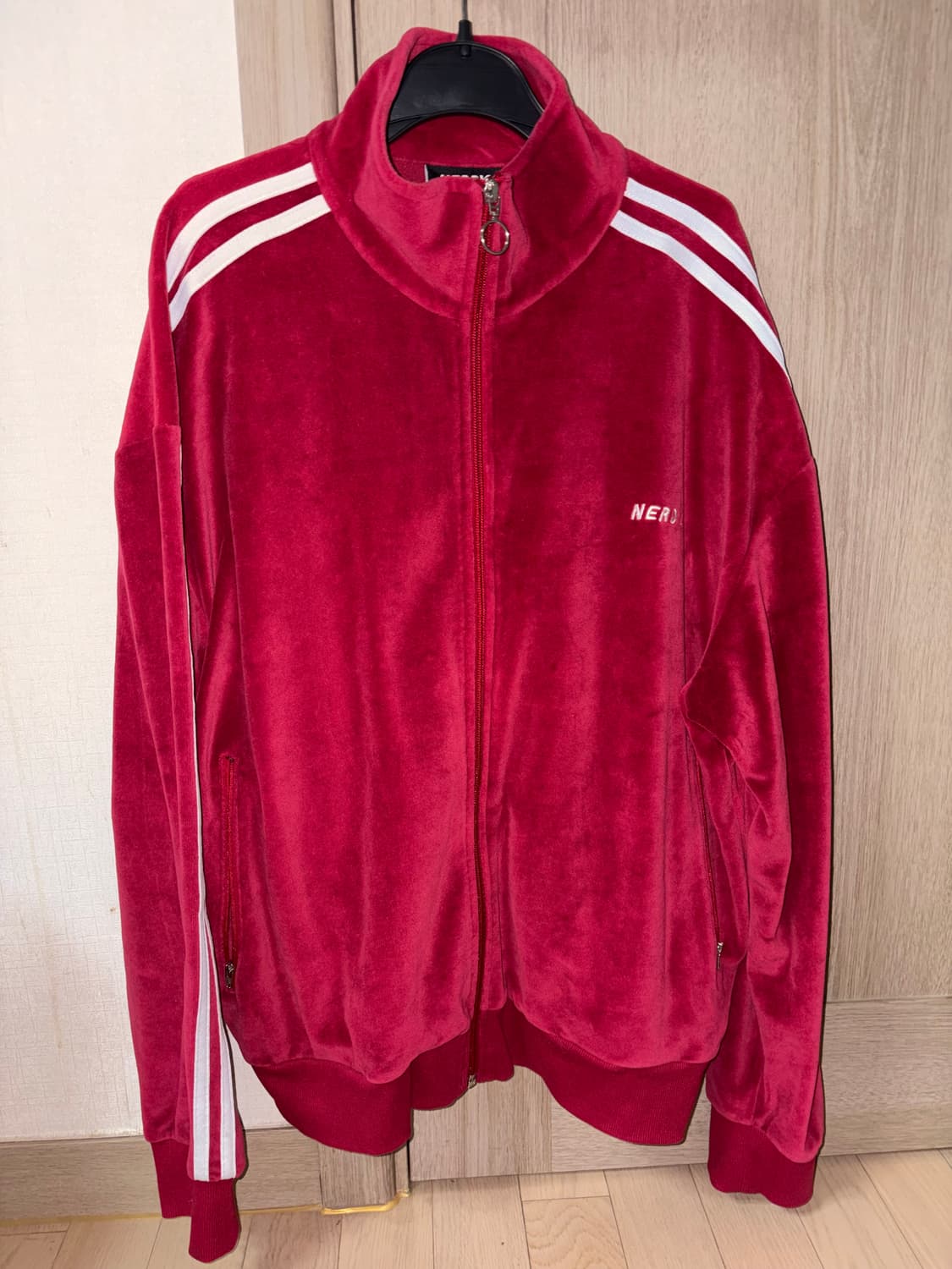 널디 벨로아 트랙탑 버건디 M 상품이미지3